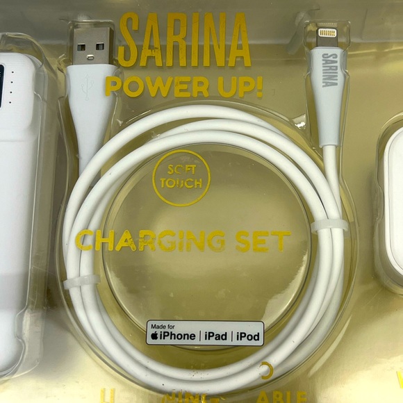 SARINA POWER UP, CHARGING SET, MADE FOR iPhone, iPad, iPod, 6000 MAH POWER BANK - Picture 7 of 12